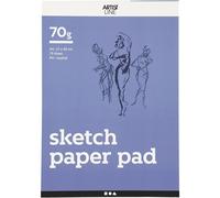 Drawing Paper Pad, A4 21x30 cm, 70 cm, white, 70sheets