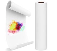 Drawing Paper Roll, White Arts Paper Roll, 44cm x 15m Recycled Wrapping Paper Easel Paper Painting Sketching Paper for Toddlers Children Kids Students (44cm x 15m)
