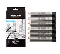 Drawing Pencils Set, 24Pcs Sketch Art Graphite Drawing Pencils with 9H to 14B Grades for Artists Students Professionals Beginners Mixed Media Art Projects Schoo