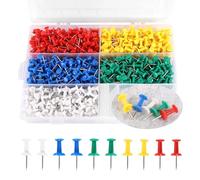 Drawing Pins 800 Pcs Push Pins Cork Board Pins with Storage Box Multicolor Thumb Tacks Map Tacks for Cork Notice and Bulletin Boards