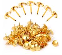 Drawing Pins For Notice Board Pushpins Thumb Pins For Cork Bulletin Pin board Upholstery Map Tacks Creative Metallic Office Pin Board Thumbtacks Dome Stationary for Christmas Decorations (Pack of 300)