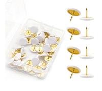 Drawing Pins for Pinboard, 300pcs Push Cork Notice Board Pins White Thumbtacks Drawing Thumb Tacks Push Map Pin for Noticeboard Wall