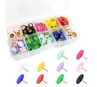 Drawing Pins, Push Pins, 300 PCS Plastic Round Head Thumb Tacks Cork Board Pins with Storage Box Colored Map Pins for Pinboard, Bulletin Board Wall Hangings Photo Wall Office Desk Organization