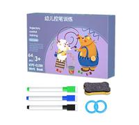 Drawing Practice Cards,Learning Control Erasable Pencil - Fine Motor Skill Toys With Practice Cards - For Home Kindergarten Game Education e