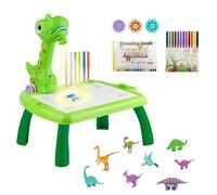 Drawing Projector Table for Kids - Dinosaur Gifts for Boys, Kids Drawing Set for Children Age 2 3 4 5 6 7 8 Years Old, Girls Boys Painting Easel Birthday for Home School Party, Dinosaur