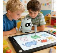 Drawing Robot, Easy To Setup, 11×12.5cm, Interactive Learning Robot, Educational Smart Toy, Encourages Creativity, Great For For Kids And Families