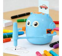 Drawing Robot for Kids - Interactive Creative Smart Doodle Bot Toy with 100 Cards and 12 Pencils, Educational Learning Toy with Voice Features