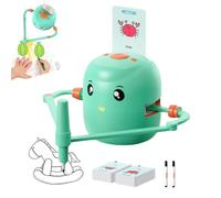 Drawing Robot for Kids with 100 Cards - Voice Interactive Drawing Projector Machine - Smart Educational Montessori Learning Toy for Ages 5+, Foster Hand-Eye Coordination Creativity