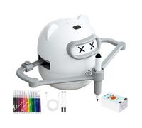 Drawing Robot | Interactive Educational Toy | Paint Robot with 100 Cards 12 Markers for Ages 3 to 10 and Teenagers Boys and Girls for Birthday Home School