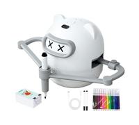 Drawing Robot - Interactive Educational Toy, Painting Robot with 100 Cards, Adjustable Arm Movement, Repetitive Drawing Function, Secured Pen Holder, Perfect for Kids Learning Device