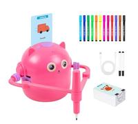 Drawing Robot Kids Toy - 11x11x12.5cm Learning Words Machine With Color Pens Cards, Educational Art Tracing Device For Preschool Classroom Study | Creative Writing Practice Activity Gift Boys Girls