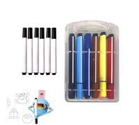 Drawing Robot Pen - Universal Colorful Complete Markers, 9cm Length PP Material Brush Set, 150g Automated Sketching Machine Components, 18 Piece Black Multi Colour Refills | Ink for Kids & Boys