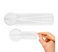 Drawing Ruler Set, Acrylic Straight Template Tool, Dot Art Ruler for Precision Design, Geometric Pattern Drawing Guide, Clear Measuring Rulers, Crafting Layout Accessory for Sketching