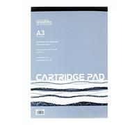 Drawing Sketching Cartridge Paper A3 Pad - 50 Sheets 140 Gsm - Acid Free - Suitable for Pencils, Pens, Light Watercolour Washes, All Media - Ideal for Students and Professional Artists