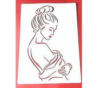 Drawing Stencils,21x29cm Classic Beauty Reusable Plastic Stencil Kit for Painting on Wood, Wall,Fabric, Rock,Canvas,Furniture Home Décor Style 2