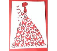 Drawing Stencils,21x29cm God Reusable Plastic Stencil Kit for Painting on Wood, Wall,Fabric, Rock,Canvas,Furniture Home Décor Style 5