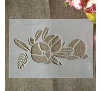 Drawing Stencils Set,A4 29cm Fruit Orange Leaves Stencils for Painting on Wood,Wall,Fabric,Rock,Floor,Tile,Art Craft Stencils for Home Decor