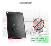 Drawing Tablet, Drawing Board Drawing Pad with Pen 12ich for Writing, Drawing, Doodling, Draft Of Office, Meeting Records (Red)