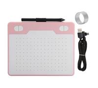 Drawing Tablet for Android Phone Tablet, Portable Writing Tablet with 8192 Pressure Wireless Electromagnetic Pressure Pen for Windowsxp/for Vista/7/8/10 for Android (Pink)