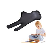 Drawing Tablet Glove, Two Finger Artistic Glove for Tablet Drawing - 2 Pieces Right and Left Hand Breathable Sleeves for Paper Sketches Students Users