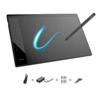 Drawing Tablet Graphics Tablet VEIKK A30 with Battery-free Pen, 8192 Professional Levels Pressure, 4 touch keys and 1 gesture pad(extra OTG, glove and film included)