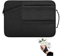 Drawing Tablet Protective Travel Case Compatible with Xp-pen Deco01 V2, Deco03, Star03, Deco Pro Small, Uge M708, GAOMON M106K, Huion HS611 Graphics Tablet Storage Sleeve (Black)