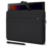 Drawing Tablet Sleeve Protective Carrying Case for HUION KAMVAS 22/22 Plus, XPPen Artist Pro 22, Wacom Cintiq Pro 22, Travel Shockproof Bag with Pocket, Black