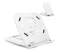 Drawing Tablet Stand, Laptop Stand, Foldable Stand for Pen Tablet Display, 9 Levels Adjustable Angles with a Built-in Phone Holder, for 12-17 inch Drawing Tablet, MacBook, Laptop, iPad, Book, Phone