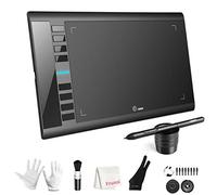 Drawing Tablet, UGEE M708 Graphics Drawing Tablet V3 with 10 * 6 inch, 8192 Level Pressure Battery Free Pen Stylus, 8 Hot Keys Compatible with Windows PC Macbook Chromebook Linux for Digital Drawing
