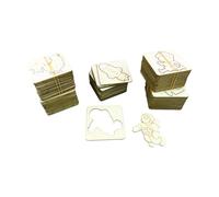 Drawing Templates for Children, Wooden Art Templates, Reusable Painting Tool, Educational Templates for Painting in Notebooks- 120pcs Stencils