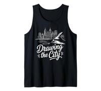 Drawing The City Skyline Urban Sketching Art Tank Top