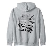 Drawing the City Urban Sketching Artist Zip Hoodie