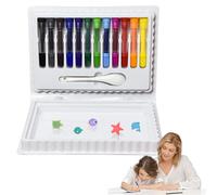 Drawing Thoughts - Art Water Floating Drawing Thoughts | Erasable Markers with Spoon, 12 Colors Stationery for School Classroom for Kids for Kids Beginners