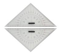 Drawing Tools - 2 Acrylic Angle Brackets for Navigation, 30 cm Set of Triangular Rules for Marine Chart, for Naval Mapping, Engineering, Teaching and