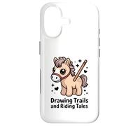 Drawing Trails And Riding Tales Cute Pony Horse Case for iPhone 17