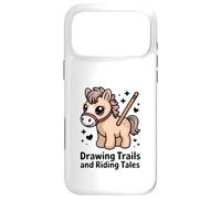 Drawing Trails And Riding Tales Cute Pony Horse Case for iPhone 17 Pro Max
