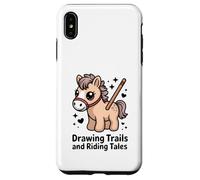 Drawing Trails And Riding Tales Cute Pony Horse Case for iPhone XS Max