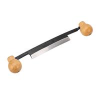 Drawknife, Straight Spoon Carvingknife with Double Wooden Handle Tungsten Steel Blade Hand Tool for Woodworking, Detailing, Spoon Carving