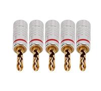 Drawn 4 Mm Complement Complement for Home Cinema on the 5 -piece Brass Safety Safety Device (Red)