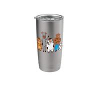 Drawn Comic Cows Stainless Steel Insulated Tumbler