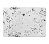 Drawn Nautical Elements Designer Rug Benjamin Tate Design Natural Large