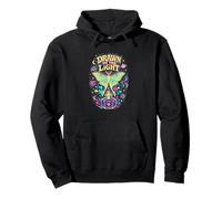 Drawn To The Light Luna Moth Pullover Hoodie