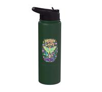 Drawn to The Light Luna Moth Stainless Steel Insulated Water Bottle