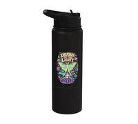 Drawn to The Light Luna Moth Stainless Steel Insulated Water Bottle