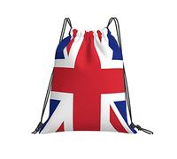 Drawstring Backpack 36x42cm, British Flag String Swimming Bag Children Adults Sports Sack, For Women, Men, School