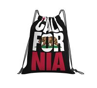 Drawstring Backpack 36x42cm, California Flag Unisex String Bag Children Girls Rucksack, For Women, Men, Holidays