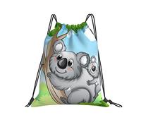 Drawstring Backpack 36x42cm, Happy Koala Drawstring Backpack For Men Women Boys Large Sports Sack, For Shopping, School, Men