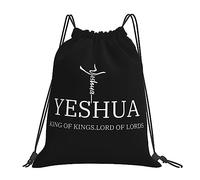 Drawstring Backpack Christogram Jesus Christianity Unisex Gym Sack Design String Bag For Swim Sport School 39X46Cm