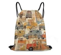 Drawstring Backpack Draw String Bags Swimming Bag Cinch Sack Gym Bags | A Set of Different Vehicles Drawstring Bags Large Sports String Backpack Cinch Sack Sport Gym Bags for Yoga Outdoor Sports