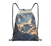 Drawstring Backpack Grand Canyon Arizona Unisex String Bag Water Repellency Folding Storage Pouch, For Children, Shopping, Hiking, 36x42cm